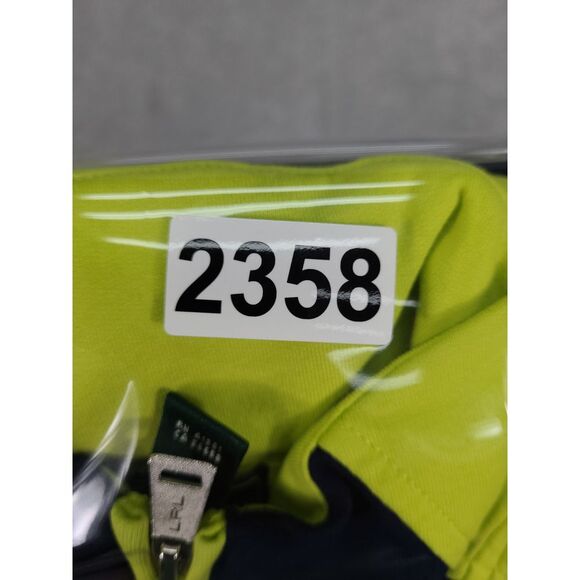 Lauren Ralph Lauren‎ Neon Green/Navy Active Full Zip Jacket Women Sz L - Picture 10 of 10